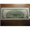 Image 2 : 1999 $5 FRN STAR NOTE CRISP UNC