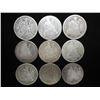 Image 1 : 9 ASSORTED 1870'S SEATED LIBERTY DIMES