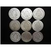 Image 2 : 9 ASSORTED 1870'S SEATED LIBERTY DIMES