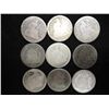 Image 1 : 9 ASSORTED 1840'S SEATED LIBERTY DIMES