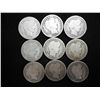 Image 1 : 9 ASSORTED BARBER DIMES