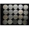 Image 2 : 20 ASSORTED 35% SILVER JEFFERSON WAR NICKELS