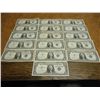 Image 1 : 16 ASSORTED 1957 $1 SILVER CERTIFICATES
