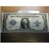 Image 1 : 1923 LARGE SIZE $1 SILVER CERTIFICATE BLUE SEAL