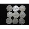Image 2 : 9 ASSORTED BARBER DIMES