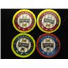 Image 2 : 4 CHIP SHOT NFL TOKENS JERRY RICE, RODNEY PEETE,