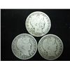 Image 1 : 1900,01 & 02-S BARBER HALF DOLLARS