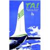 Image 1 : T.A.I  Illisible Transport aeriens intercontinentaux.     Hubert Baille   Paris Aff. E.    B.E....