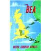 Image 1 : British European Airways  WILLIAM HENRI BEA.      Aff. E.    B.E.  B +  Traces de plis / fold tra...