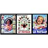 Image 1 : Lot de 3 affiches: le paysan.   Marche triomphale ! Avec les graines en sachets/ cent millions de...