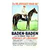 Image 1 : Baden-Baden   3 et 10 juillet 1949- 14 Hrs. Course de chevaux     Lith. A. Michel   Strasbourg Af...