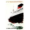 Image 1 : Cie Gle Transatlantique  BRENET  A. Le Havre, Southampton, New York.     La Photolith.   Paris...