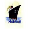 Image 1 : Mobil oil     1935  PIAUBERT Normandie      Dessin a l'encre et aux crayons de couleurs / Ink and...