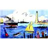Image 1 : Bord de mer.         Aff. N.E.    B.E.  B + 500/800 € 65 x 100,5 cm 3280/5250  FF 430/680...