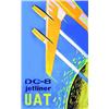 Image 1 : UAT - DC-8 Jetliner  BARLIER      Jep & Carre   Paris Aff. N.E.    B.E.  B -  Usures et traces de...