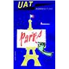 Image 1 : UAT Aeromaritime - Paris  COLIN JEAN       Maquette gouache signee / Sign gouach model    B.E.  B...
