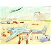 Image 1 : Un Terrain d'Aviation   La Maison des Instituteurs.     Oberthur   Paris Aff. N.E.    B.E.  B...
