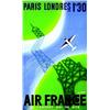 Image 1 : Air France Paris Londres en 1h30  DE VALERIO  R. Le confort qui va vite.     Perceval   Paris Aff...