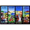 Image 1 : Lot de 16 fascicules Air France par Peynet.  PEYNET Mexique Antilles/ Orient-Mediterraneen/ USA/...