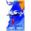 Inde et Pakistan  RENLUC Via l'Est Africain - Air France     Hubert Baille & Cie   Paris Aff. N.E...