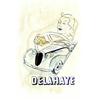 Image 1 : Delahaye     1935  PIAUBERT       Dessin a l'encre et aux crayons de couleurs / Ink and color pen...