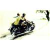 Image 1 : Couple a moto HAM GEO Lithographie en Couleurs / Lithograph in colors. B.E. B + Deux petite...