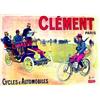 Image 1 : Cycles & Automobiles Clement  BOMBLED  F.      Kossuth & cie   Paris Aff. N.E.    B.E.  B -  Gran...