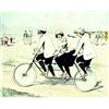 Image 1 : Partis a trois sur un velo  L. VALLET       Gravure / Engraving    B.E.  B + 500/800 € 53 x...