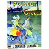 Image 1 : Peugeot cycles  LOBEL RICHE      Camis   Paris Aff. E.    B.E.  B +  Dechirures et manques dans l...