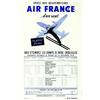 Air France - 1953   Grace aux quadrimoteurs Air France... d'un saut.. en pleine forme vous attein...