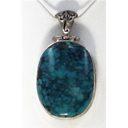 Sterling Silver .925 Turquoise Pendant