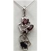 Image 1 : Sterling Silver .925 Retro Style Gem Stone Pendant