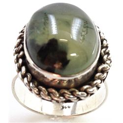 Sterling Silver .925 Picture Jasper Ring