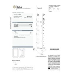 G.I.A Cert 1.02ct Emerald Cut Diamond Loose Stone