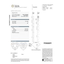 G.I.A Cert 1.01ct Hear Shape Diamond Loose Stone