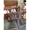 Image 2 : OLD CANADIANA OAK CHAIRS -  4 X BID