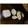 Image 1 : VERY OLD LOT OF DININGWARE - 2 TUREENS, PLATER, SERVING BOWL, 2 BOWLS & DISH