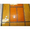Image 2 : LEADED GLASS WINDOW - AS-IS - YELLOW