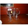 Image 1 : CRYSTAL WINE GLASSES - 4
