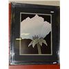 Image 1 : FRAMED PRINT "WHITE FLOWER" - RETAI L~ $250
