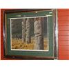 Image 1 : FRAMED LIMITED EDITION PRINT "TOTEM AND BEAR - ROBERT BATEMAN - GALLERY PRICE APPROX. $1225