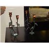 Image 1 : WROUGHT IRON CANDLE HOLDERS - 2