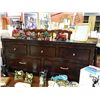 Image 1 : CHERRY WOOD DRESSER - 7 DRAWER - NEW