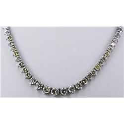 Nat. Yellow Fancy Diamond 9.18cttw Necklace