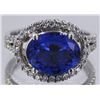 Image 1 : Nat. Tanzanite 3.70ct w/ Diamond Ring