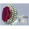 Image 2 : Nat Ruby 4.00ct w/ Diamond Ring