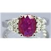 Image 1 : Nat Ruby 1.30ct w/ Diamond Ring