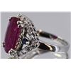 Image 2 : Nat Ruby 4.85ct w/ Diamond Ring