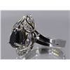 Image 2 : Black Diamond W/ White Diamond Flower Ring