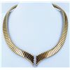 Image 1 : ANTIQUE/ESTATE Flexible Spring Yellow Gold Necklace